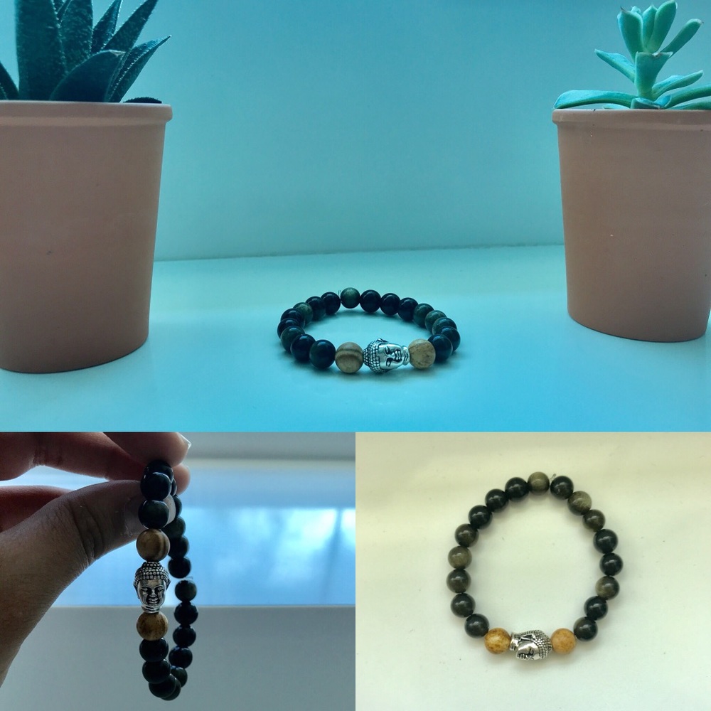 Obsidian bracelet